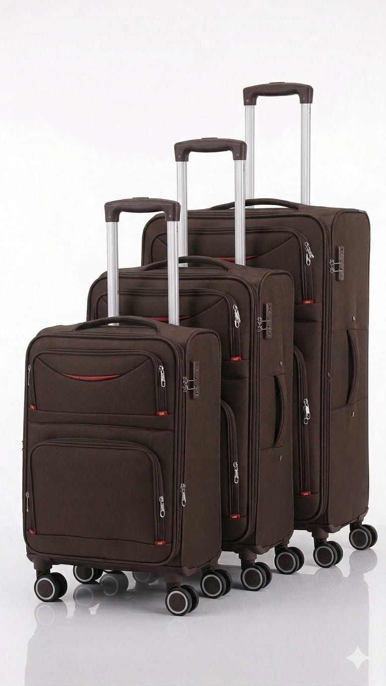 The Executive Traveler | 3-Piece Expandable Oxford Fabric Spinner Set